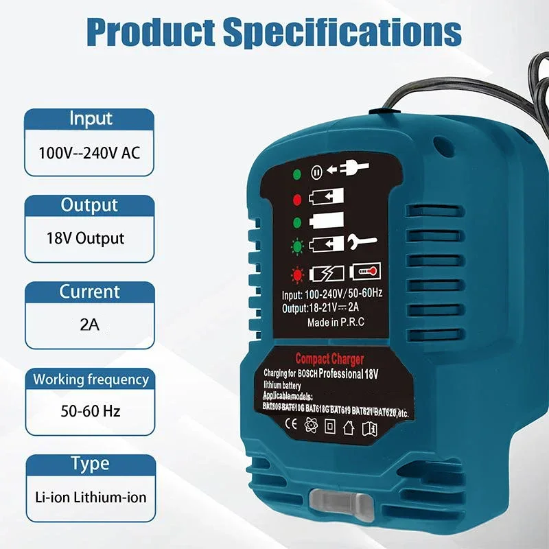 AC 100V - 240V Li-ion Battery Car Cigarette Lighter Charger for