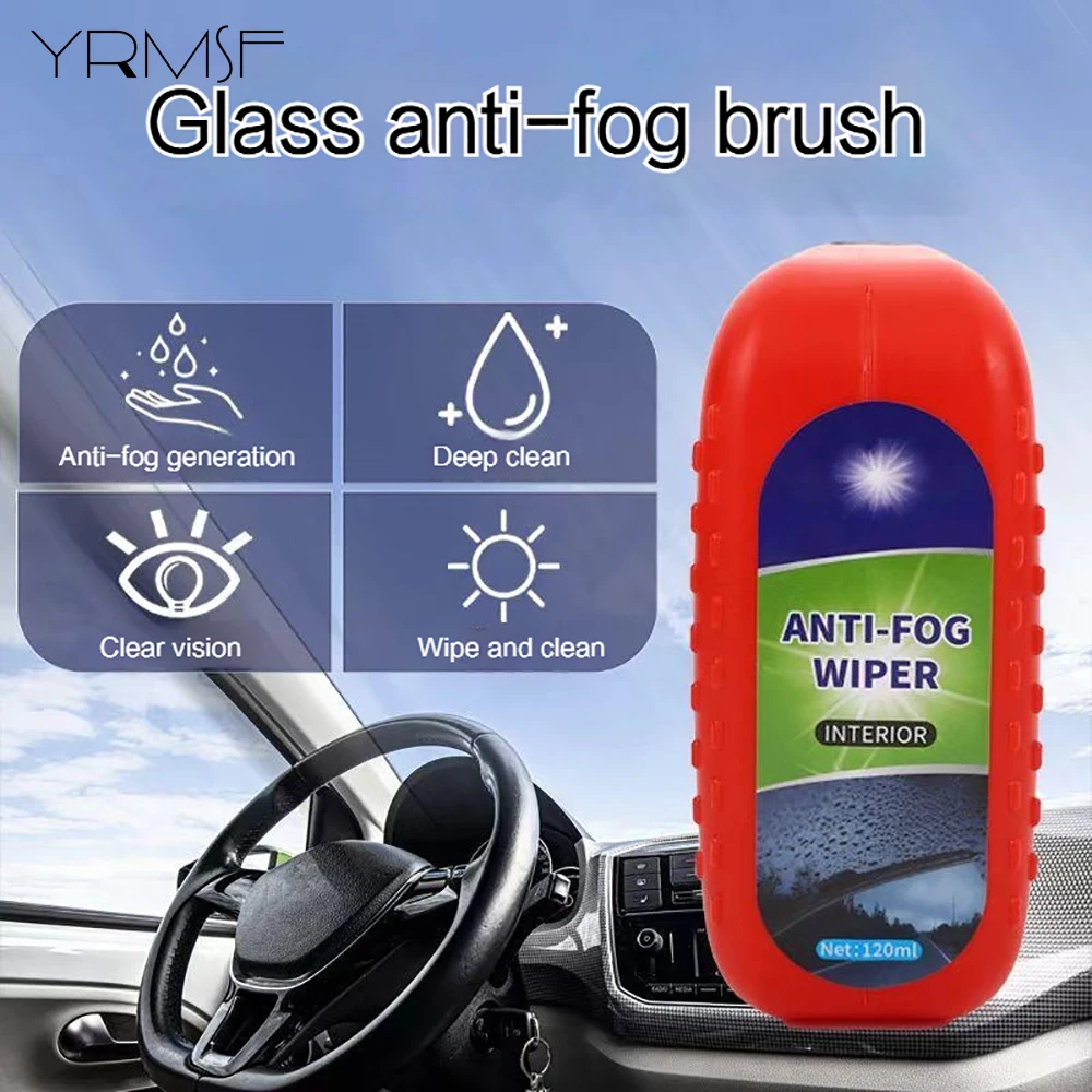 Car Wash Windshield Defogging Agent Glass Cleaner Fog Mirror Anti Fog Detailing Tool Car Oil Film Cleaning Brush Car Accessories