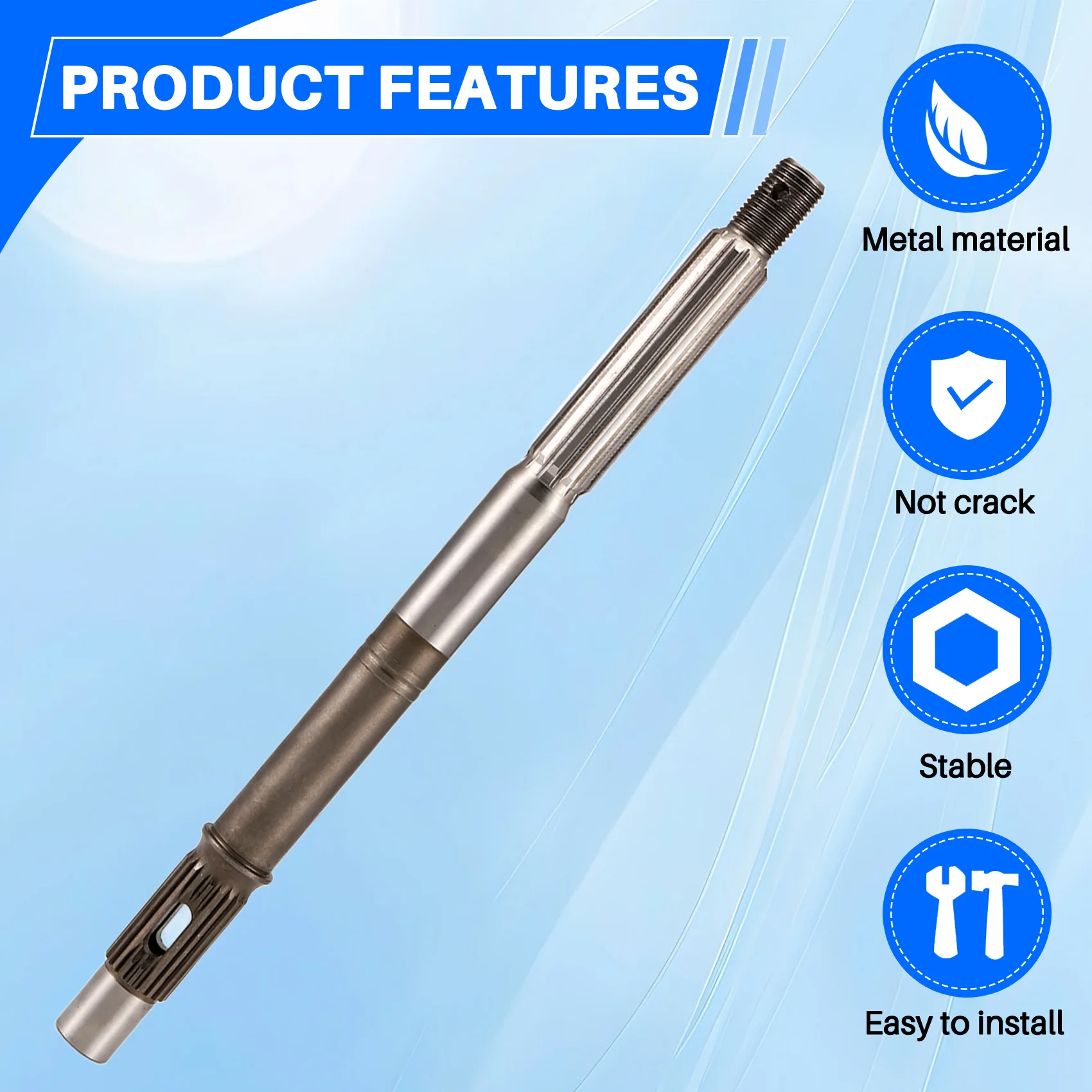 

66T-45611-00 Boat Outboard Propeller Shaft For Yamaha 4 Stroke F25 F40 Or 2 Stroke 40HP Boat Engine