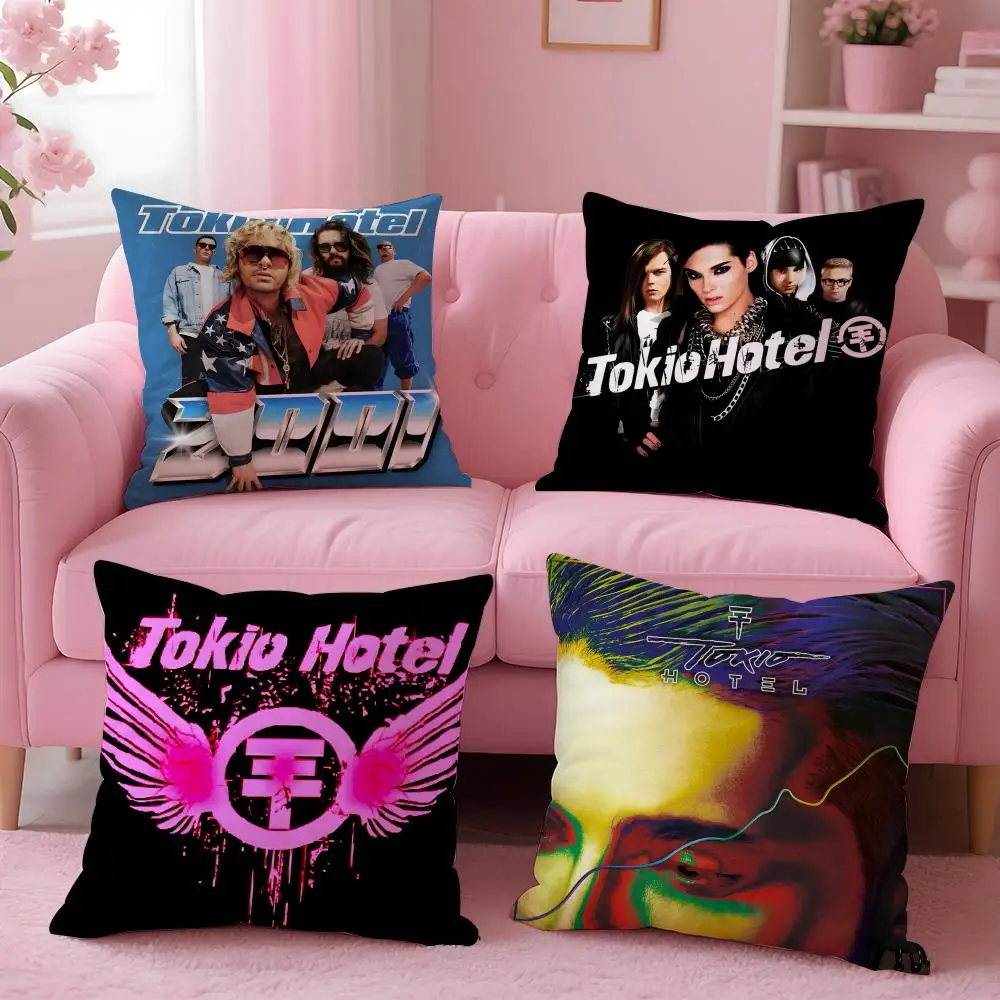 Band T-Tokio H-Hotel Cushion Cover Comfortable Reversible Pillow Cover Ideal for Car Sofa Bedroom & Beyond