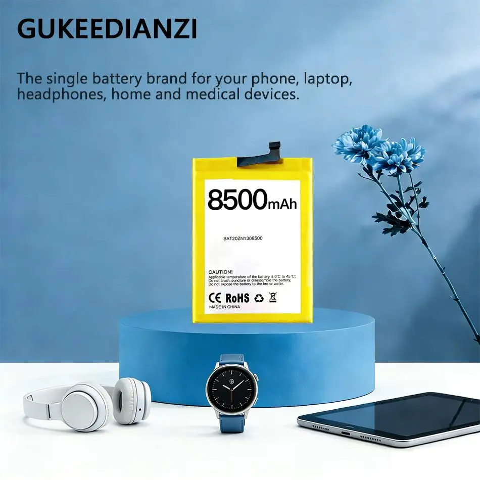 

BAT20ZN1308500 Премиум-аккумулятор для мобильного телефона Doogee S86 Pro, 8500 мАч