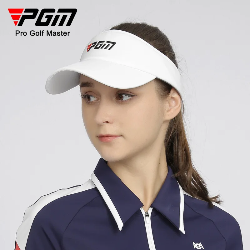 

PGM Women's Golf Cap Sweat Absorbing Inner Lining Golf Wear for Women Top Less Breathable Sunscreen Quick drying Hat MZ050