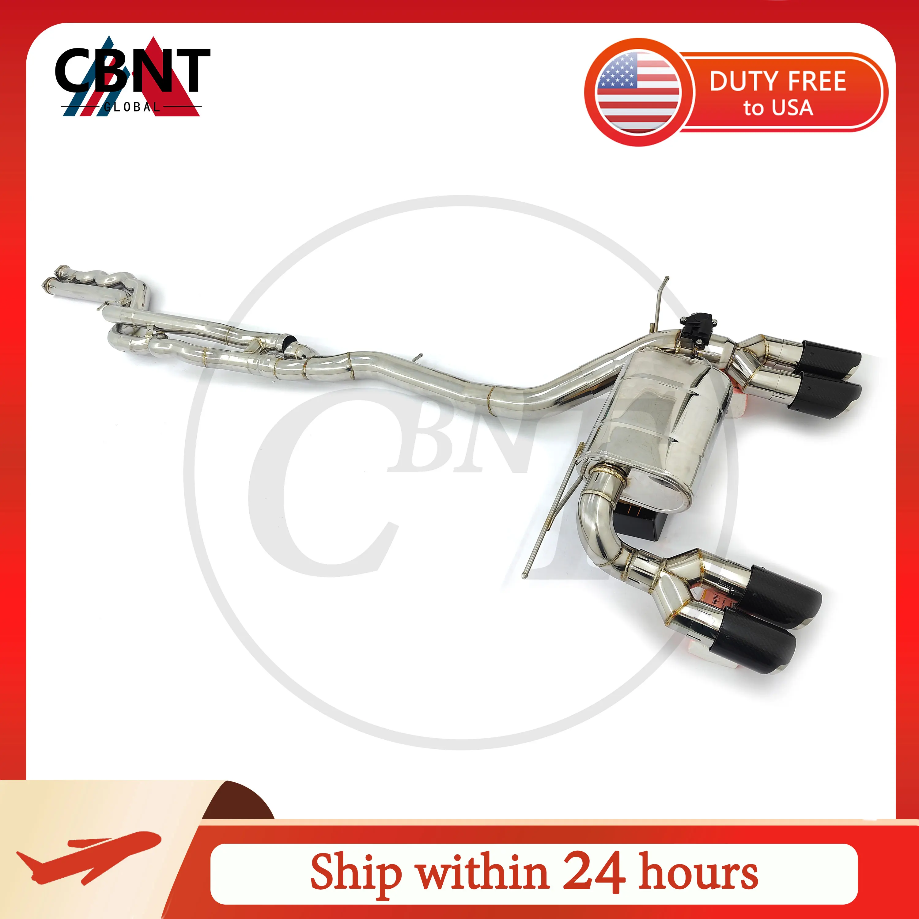 

CBNT for BMW S55 M3 F80 M4 F82 3.0T High Performance Valved Exhaust Catback Muffler Equal Length Midpipe Exhaust Systems