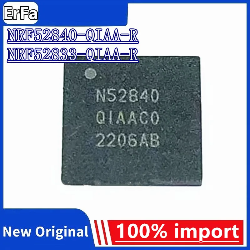 

5pcs 100% New NRF52840-QIAA-R N52840QIAA NRF52833-QIAA-R N52833QIAA AQFN73 Transceiver IC chip