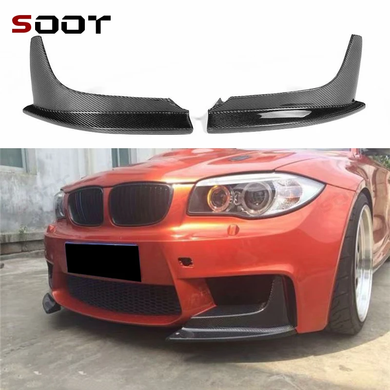 

For BMW 1 Series E82 E87 modified High quality carbon fiber wrap angle carbon anti-collision Front Bumper corner Auto Parts