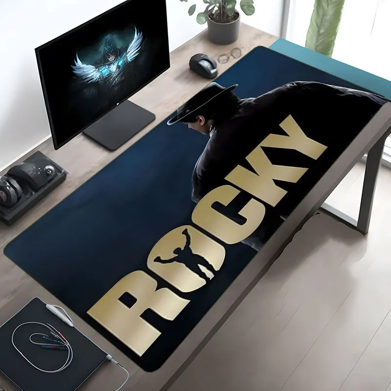 لوحة ماوس ألعاب كبيرة غير قابلة للانزلاق من روكي بالبوا - قاعدة مطاطية متينة، تصميم نابض بالحياة للرياضات الإلكترونية والاستخدام المكتبي، مثالية للوحة المفاتيح #2