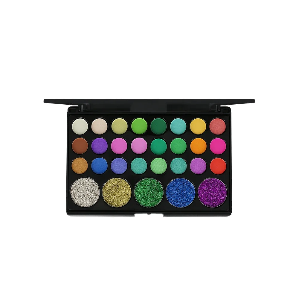 POPFEEL 29 Color Glitter Diamond Luminous Eyeshadow Palette Waterproof Pigment Shimmer Matte Eye Shadow Palette Make up Palette