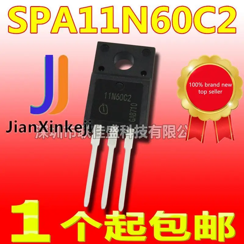 

10pcs 100% orginal new in stock SPA11N60C2 11N60C2 11A 600V N-channel MOS tube field effect tube TO-220F