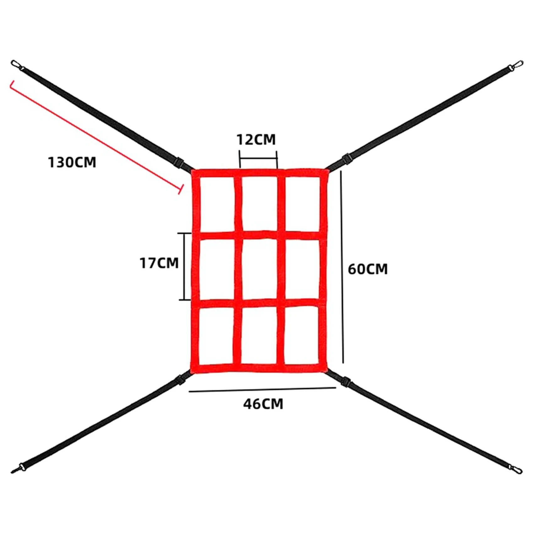 2X Strike Zone Doel Voor Honkbal Net Softbal Verstelbare Pitching Doel Voor 7X7 Net Alleen Verkocht Centrale Doel Zone