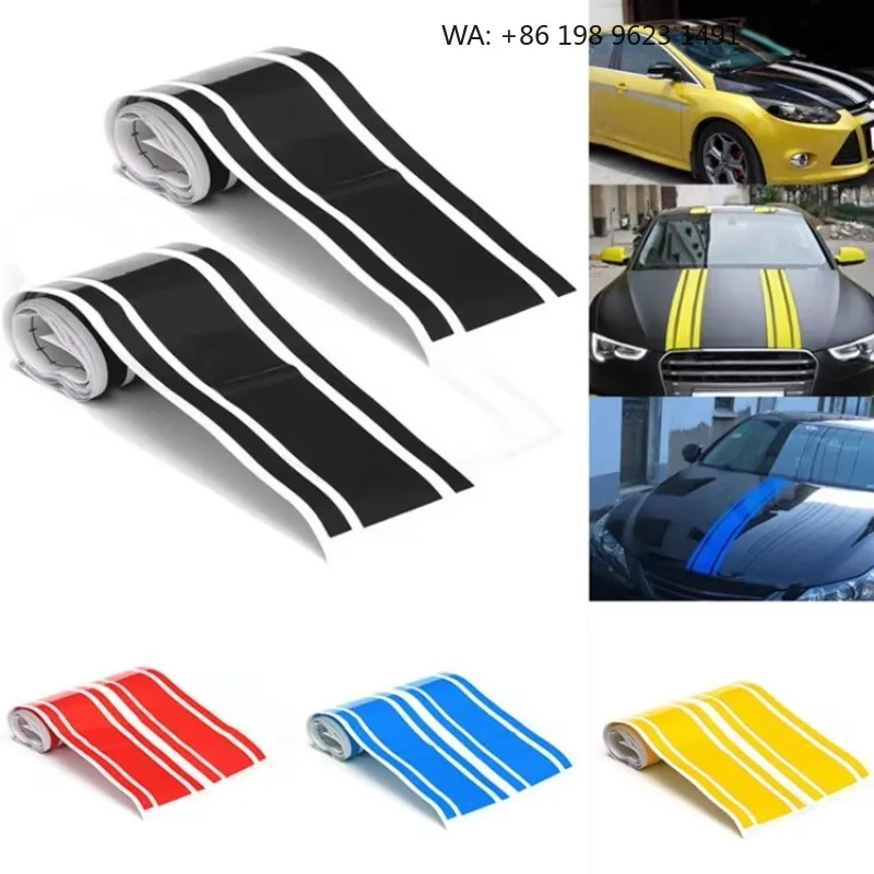 HanYin Universal Car Hood Stickers Sport Wrap Vinyl Film Decals Sport Stylish Graphics Tuning Accessories