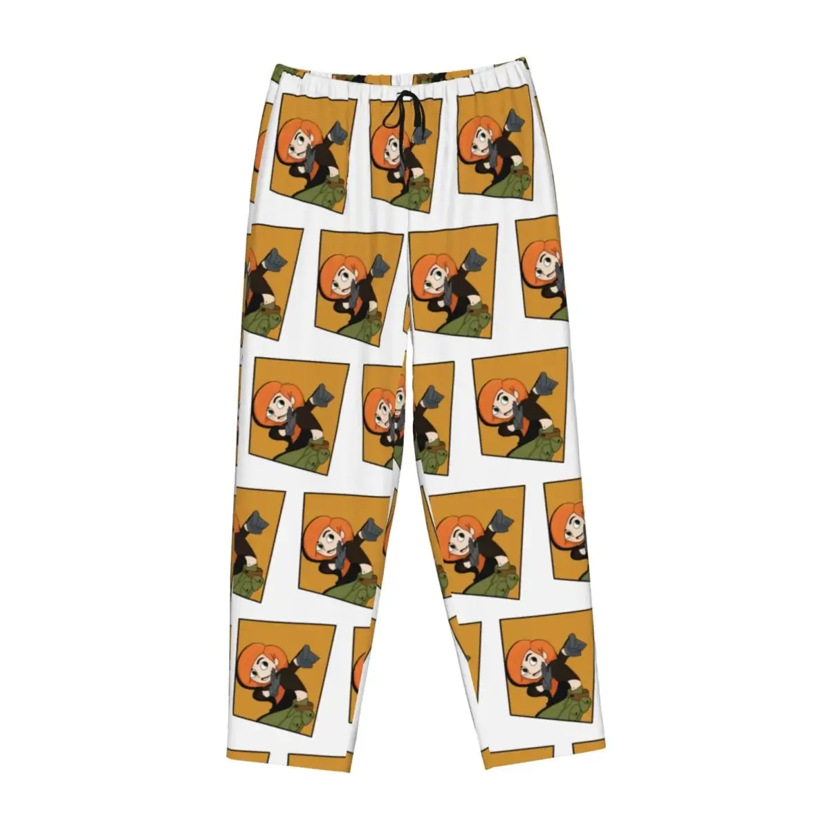 Custom Kim Possible - Comic Panel Style Women Pajama Pants Lounge Sleep Sleepwear Bottoms with Pockets