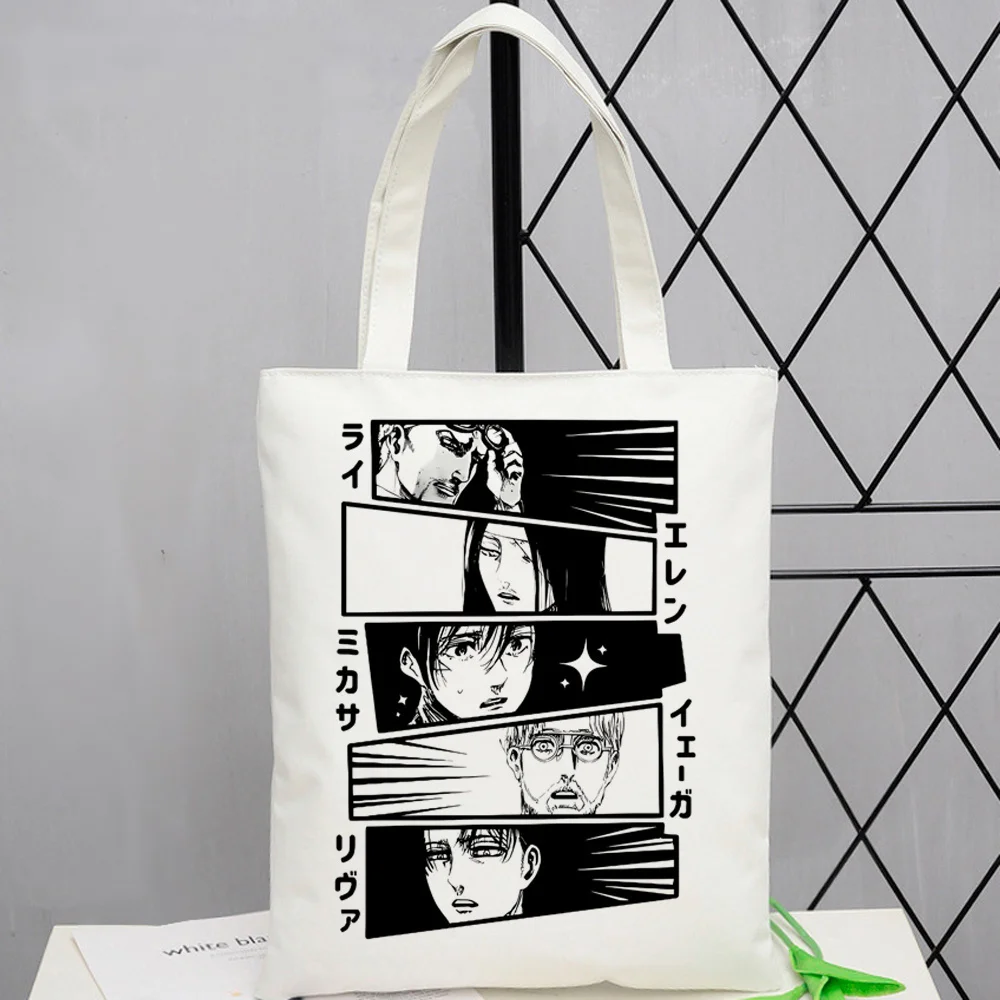 bolsa-tote-personalizavel-eren-attack-on-titan-shingeki-no-kyojin-dobravel-para-compras-feminina