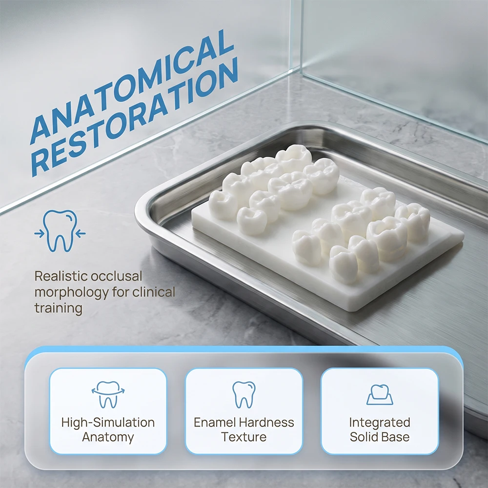 Dental Practice Restoration Model Cavity Preparation Tooth Module for Dentist Students Exercise Filling Training Teaching Model