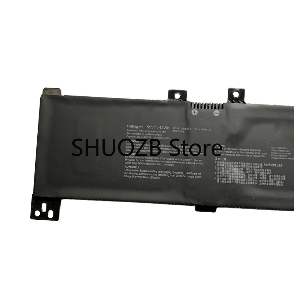 Imagem -06 - Bateria para Asus Vivobook B31n1635 17 X705ua X705na X705nc X705ub X705uv R702uv N705uq-eb76 A705uq X705ba R702na N705fn-gc008t