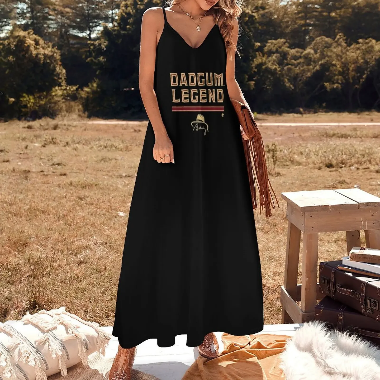 Dadgum-Legend T-Shirt Sleeveless Dress Dress for girls elegant chic wedding evening dresses