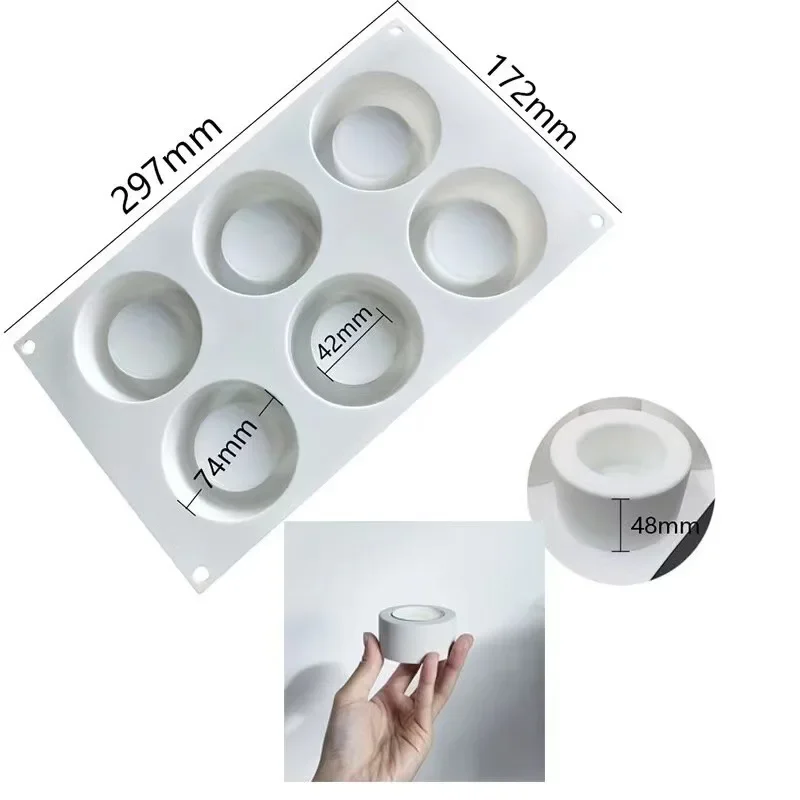 

Candle Jar Silicone Mold DIY Concrete Aromatherapy Candle Storage Box Cement Plaster Resin Mold Home Decoration Artifact