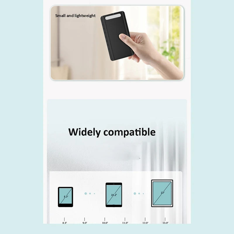 Universal Tablet Stand Foldable Storage Sticky Tablet Bracket For Desktop E-Reader Bracket Tablet Holder Dark