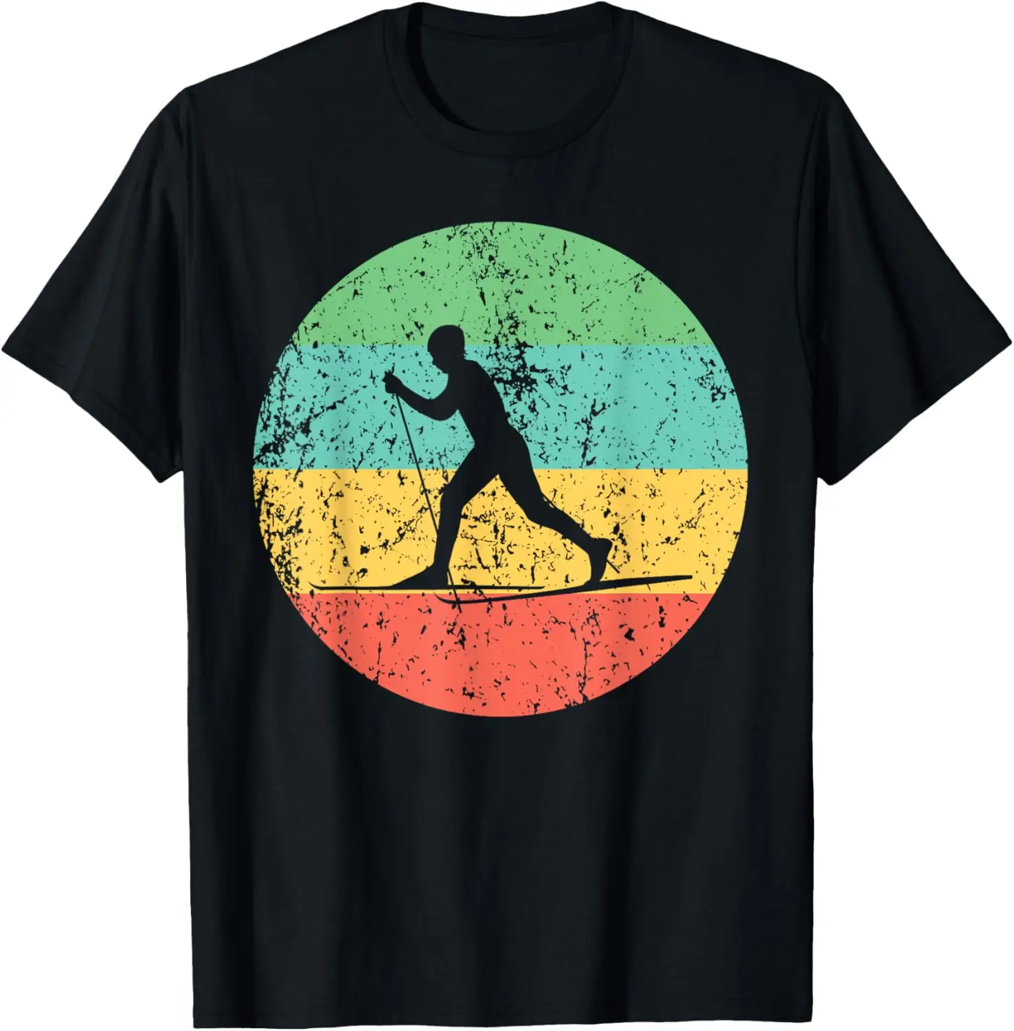 Cross Country Skiing Shirt - Vintage Retro Skier T-Shirt