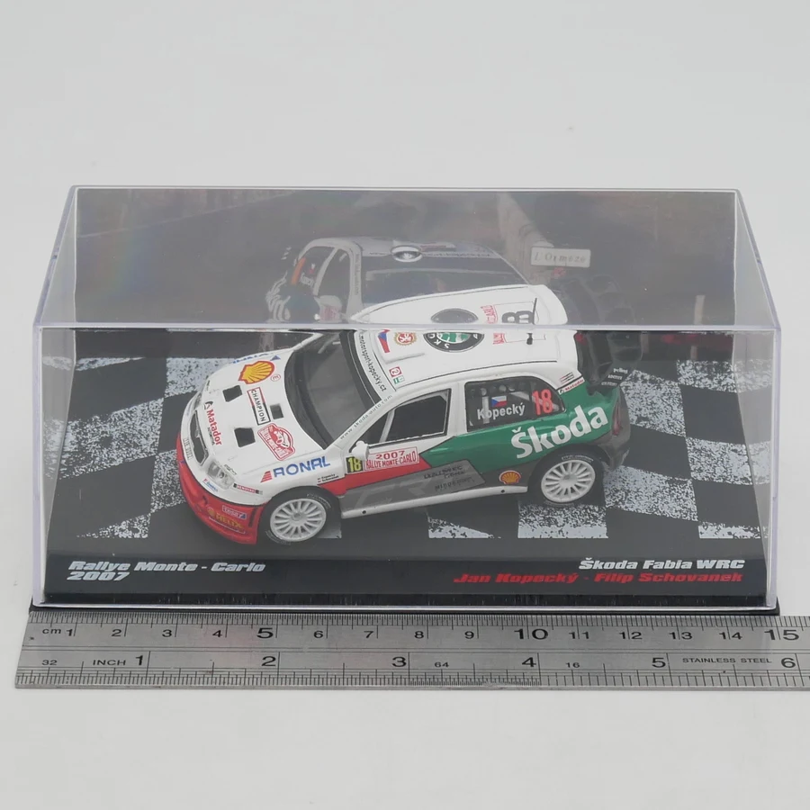 Ixo 1:43 Skoda Fabia WRC 2007 Jan Kopecky Diecast Car Model Metal Toy Car