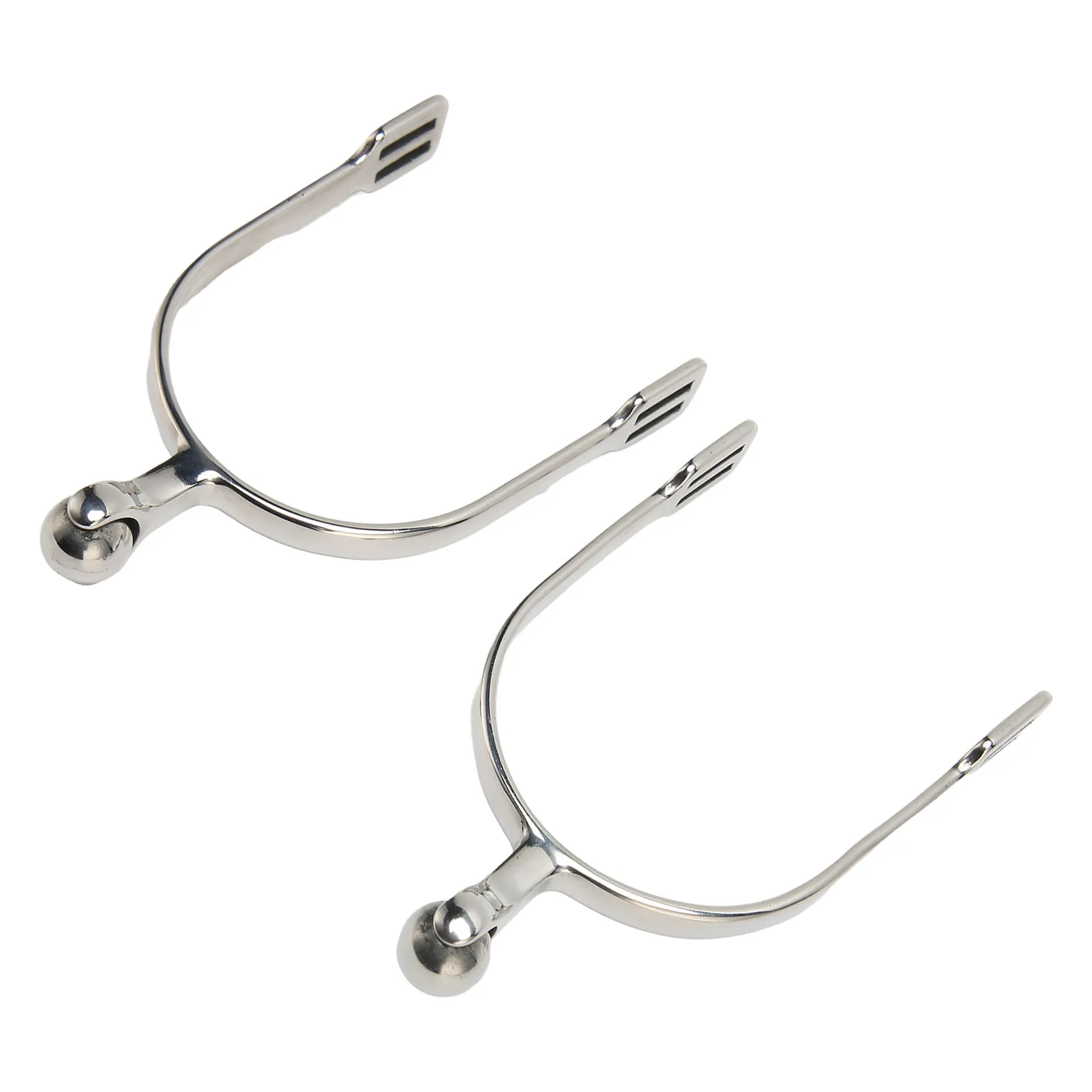 2 قطعة توتنهام الحصان النسائية من الفولاذ المقاوم للصدأ توتنهام غربية لركوب الخيل مع كرة دوارة لمزارع تدريب الخيل #2