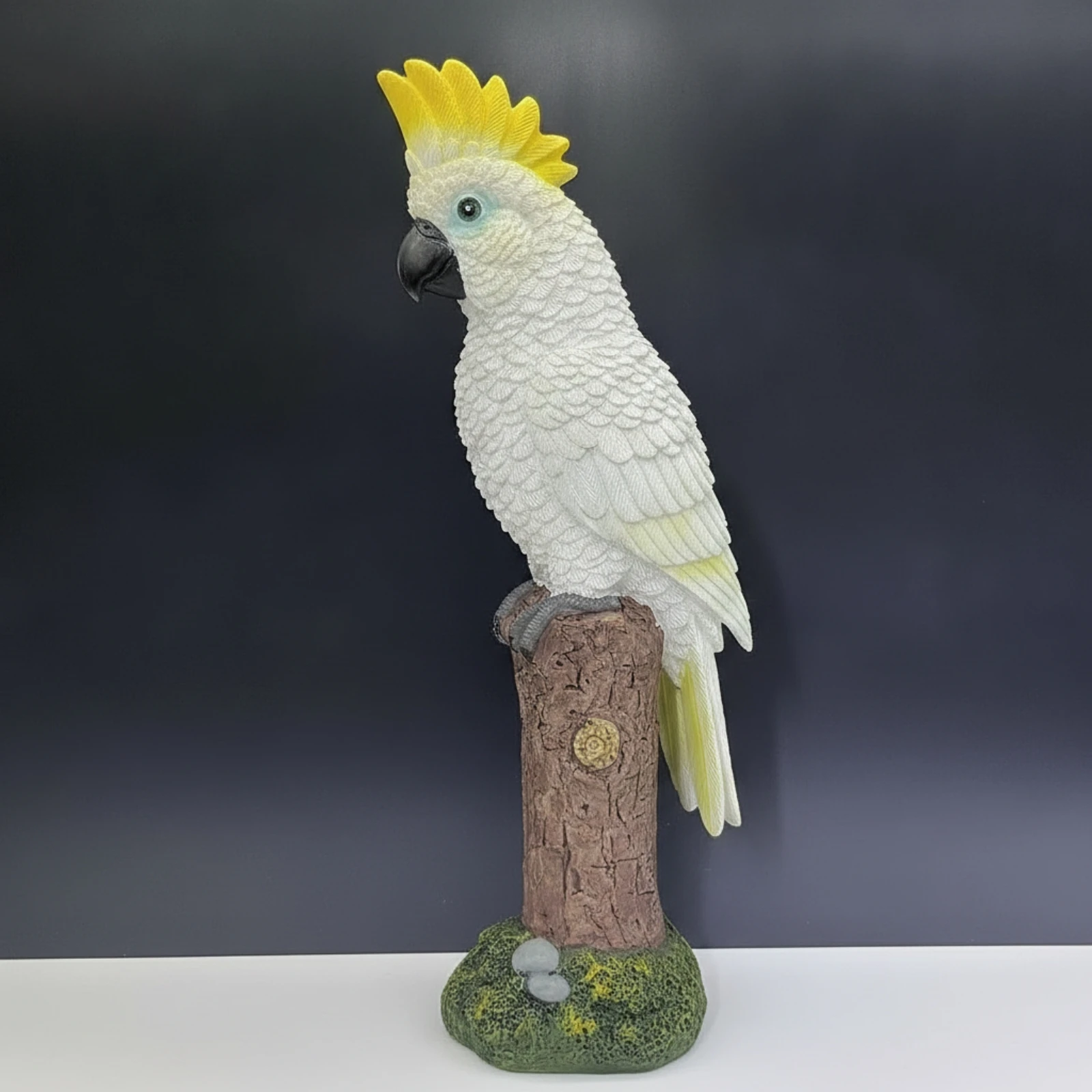 Parrot Figurine Tropical Resin Parrot Decoration Rustic Outdoor for Bird Lovers, Patio, Planters
