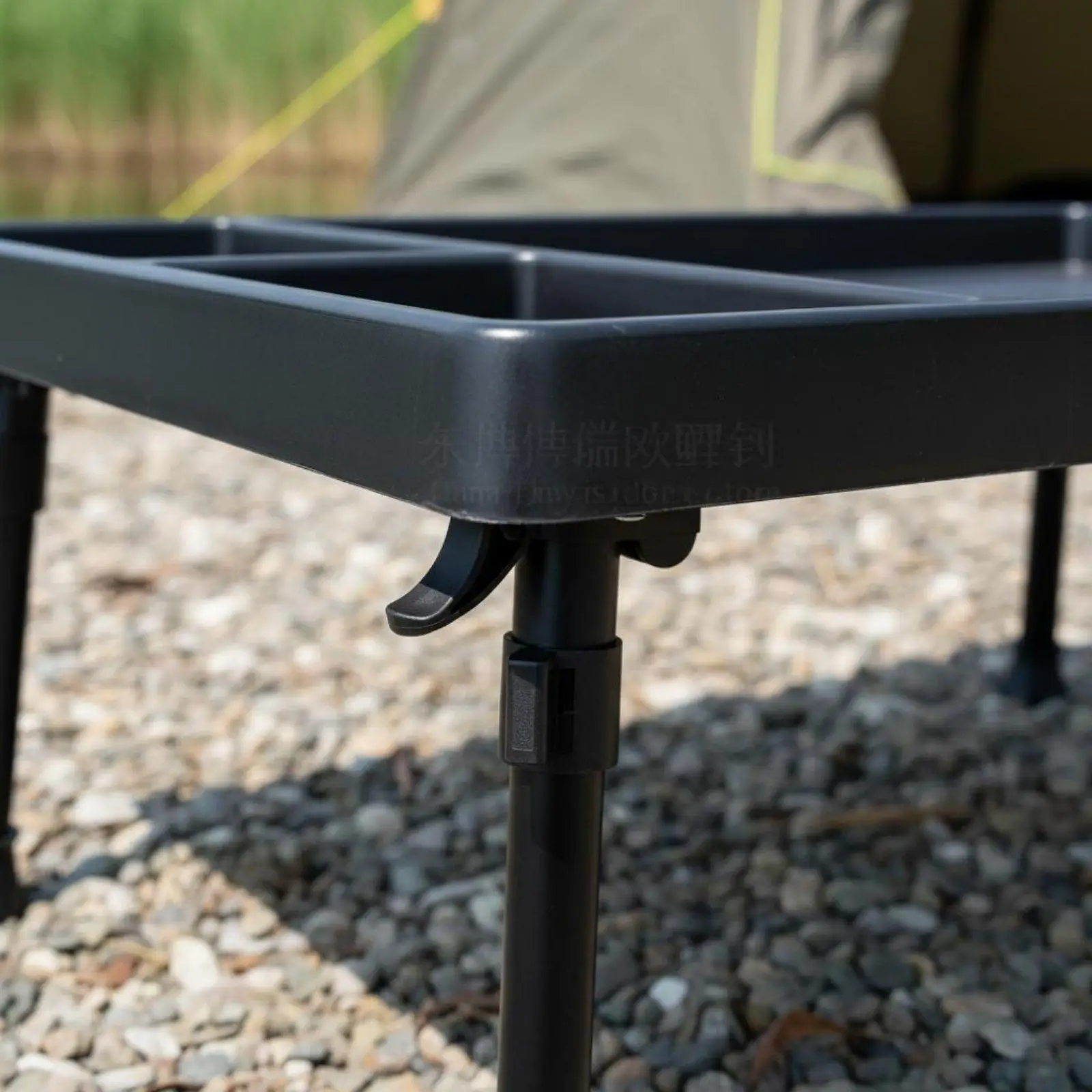 Lightweight Fishing Gear Stand with Rubber Grip Surface for Baiting Rig Assembly and Bank Side Use
