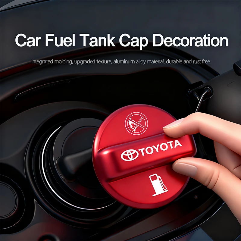 شعار السيارة غطاء خزان الوقود غطاء حماية معدني اكسسوارات لتويوتا كراون كورولا يارس أيجو بريوس كامري أوريس أفينسيس 4 عداء