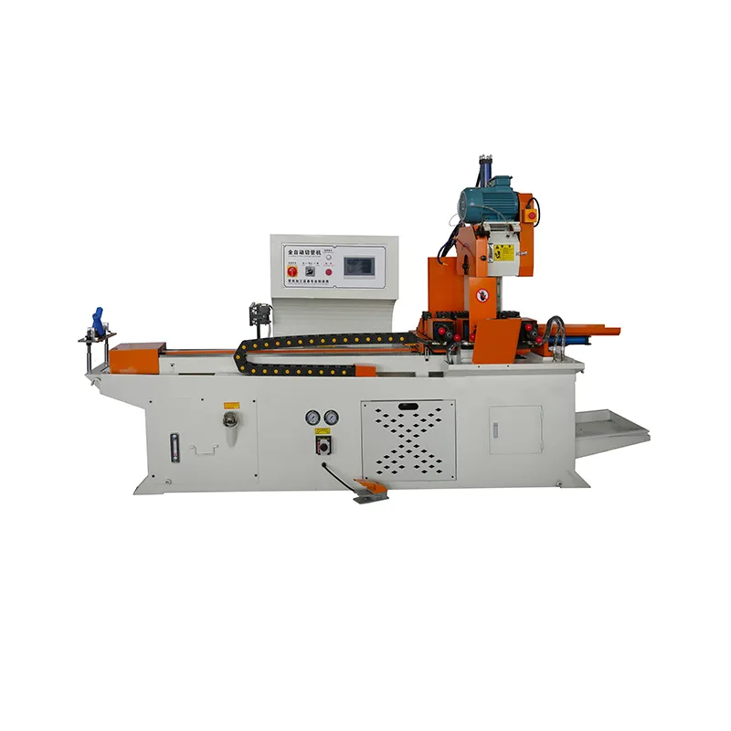 Automatic feeding metal circular saw machine, no burr and no material automatic  cutting machine