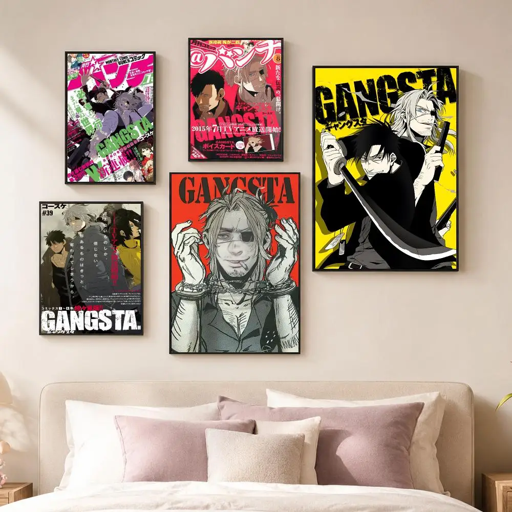 Anime G-GANGSTA Poster Vintage PP Paper Wall Art Home Decor Print for Bedroom Living Room Aesthetic Gift