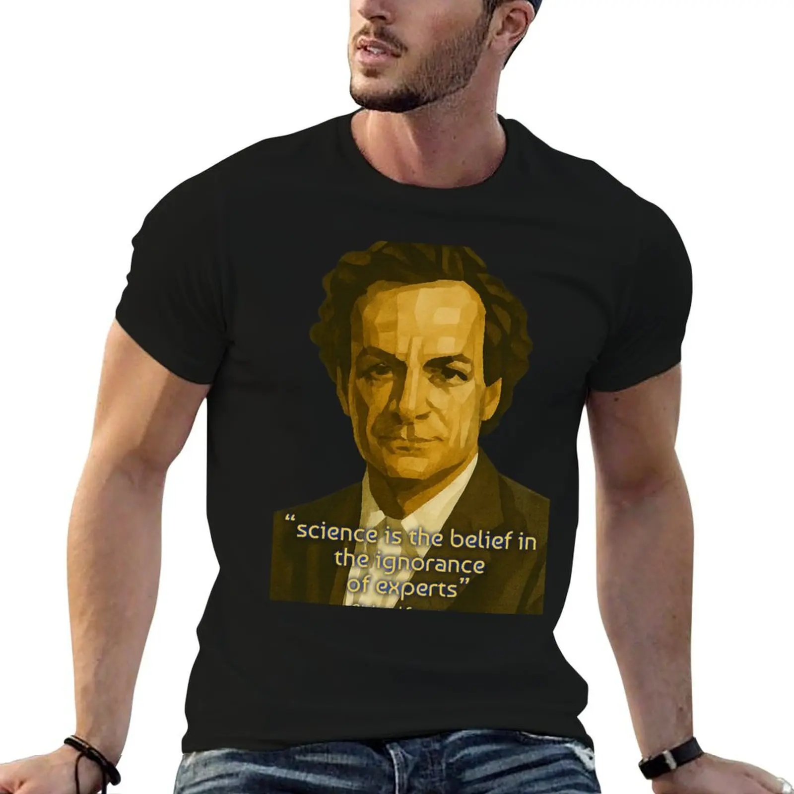Citation de Richard Feynman : « la science est la croyance en l'ignorance des experts » T-Shirt Holiday All Match T-Shirt