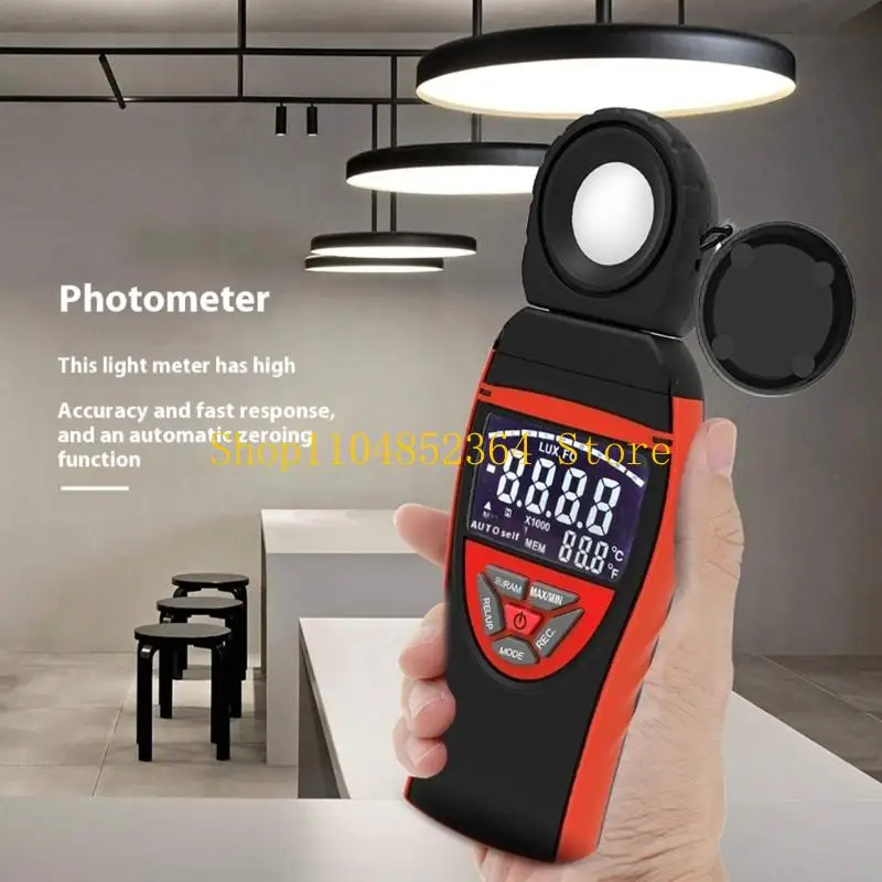 

652F ABS Illuminance Meter Small Designs Light Intensity Meter for Field Testing