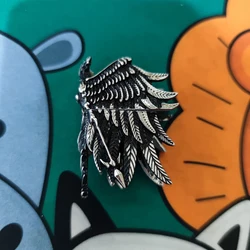 Creative 3D Silver Valkyrie Angel Wing DIY Metal Badge For Zippo Zorro Lighter Grind Wheel Lighter Decor Accessory