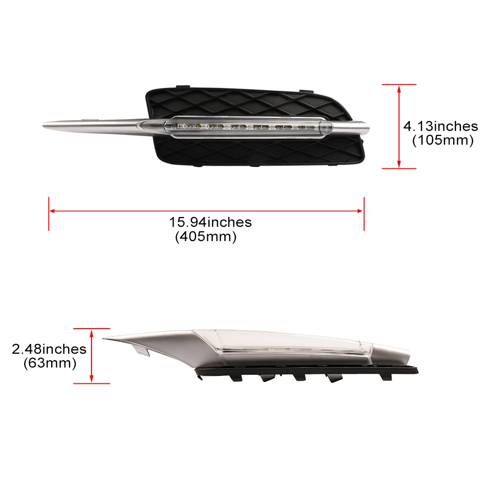 For BMW E70 X5 Pre-LCI 2007 2008 2009 2010 Insert Replacement Led Daytime Running Lights Module Daylights