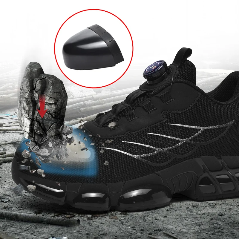 Anti-Crush Piercing Safety Shoes for Construction Site Fashionable Workwear Footwear Essential Protection