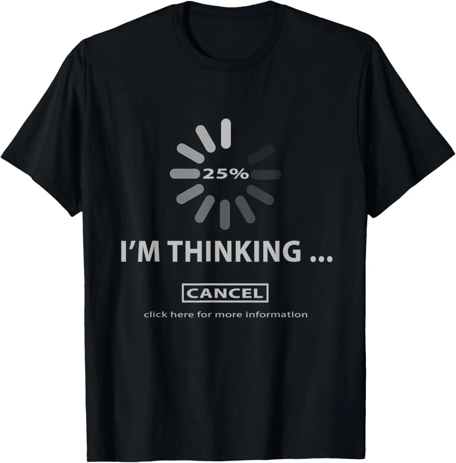 

I'm thinking Cancel Loading Symbol Thinking T-Shirt