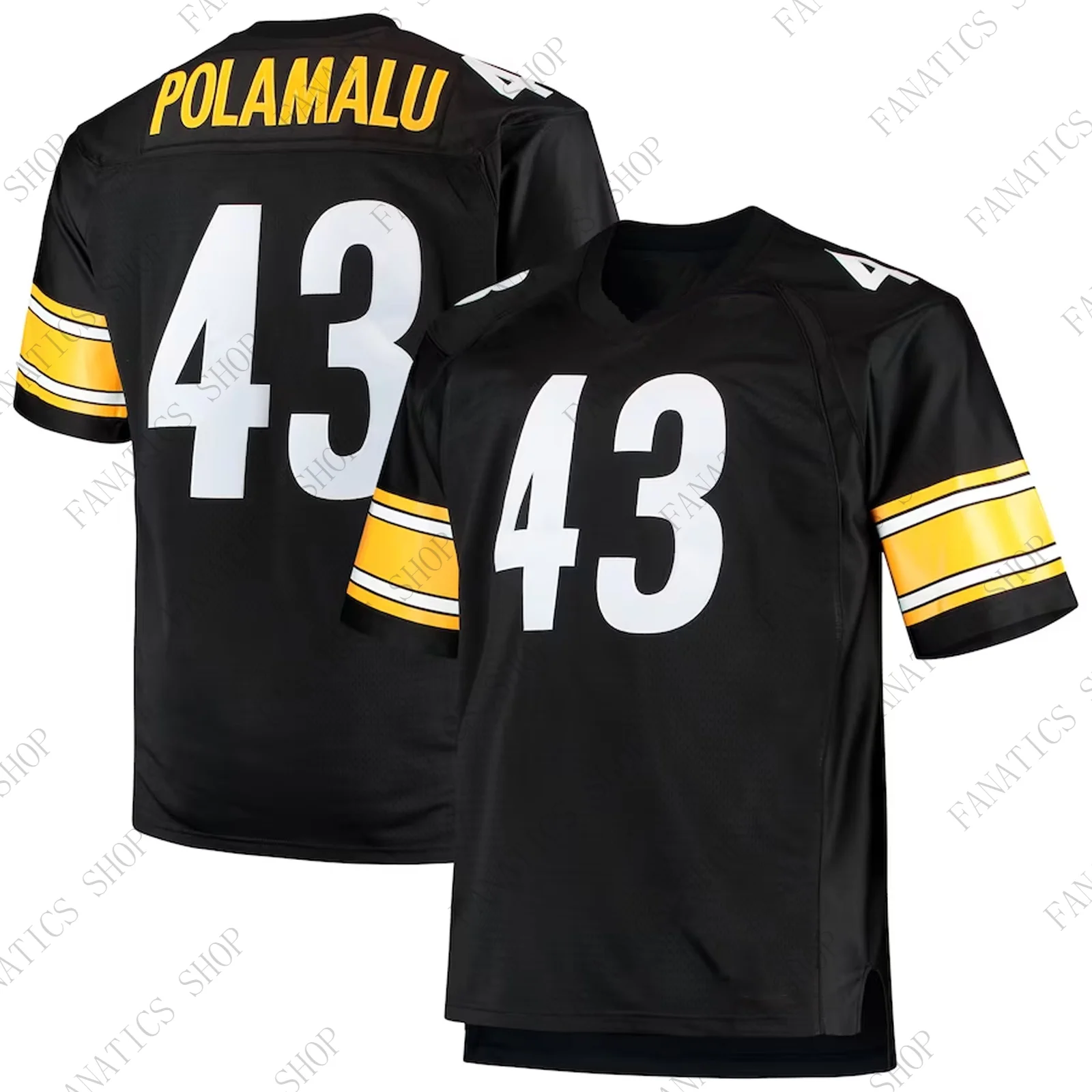 2024 Newest Arrival Summer Polamalu Steelers Legacy Rugby Jersey #43 Training Jersey Rugby Uniform For Adult&Kid