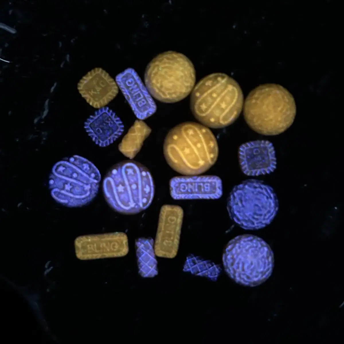 50PCS New Creative Square Biscuit Egg Roll Resin Nail Charms Colorful Luminous Semicircle Chocolate Nail Art Decorations for DIY - Image 6