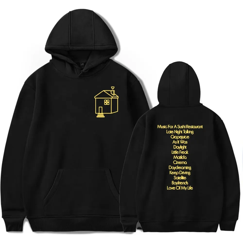 Love On Tour House Tracklist Pepper Merch Hoodie Sweatshirt Men/Women HIP HOP Pullover Hooded Long Sleeves Sweater