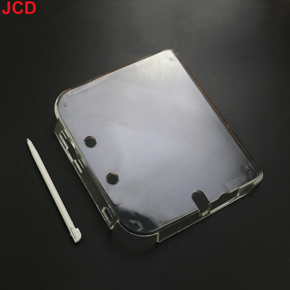 JCD Anti Scratches Case Clear Crystal Hard Housing Cover Shell For 2DS Anti Scratches Transparent Case & Screen Protective Film