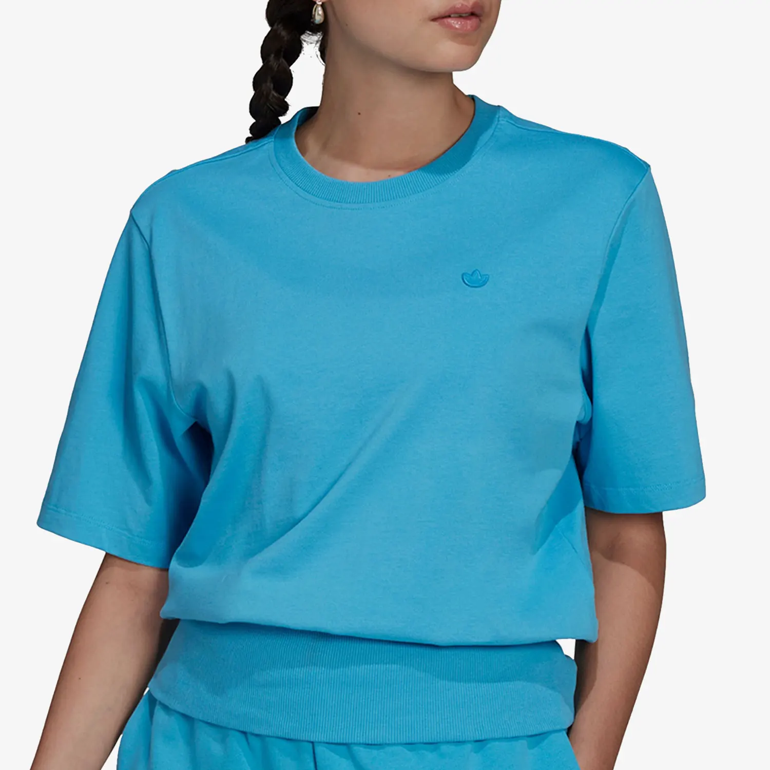 camiseta-deportiva-informal-de-manga-corta-para-mujer-adidas-three-leaf-tee-genuina-hc7077