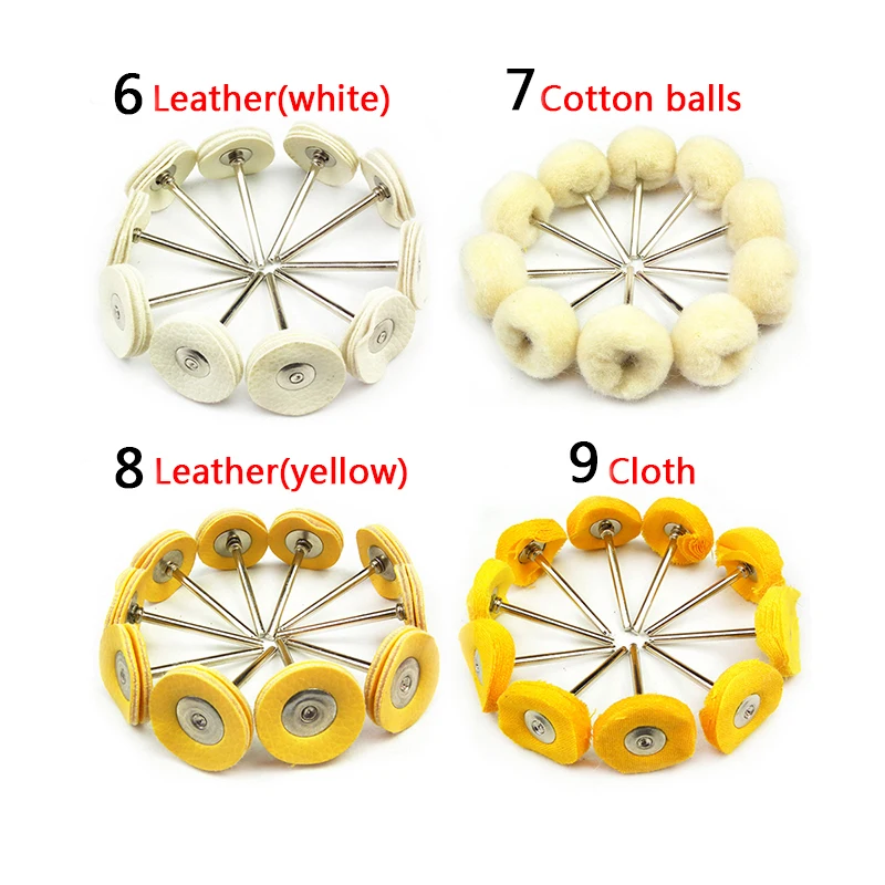 5 cái Nylon Bàn Chải Mài Mòn đĩa dremel phụ kiện DuPont Đánh Bóng Wheel Set đối với Dremel khắc Công Cụ Rotary