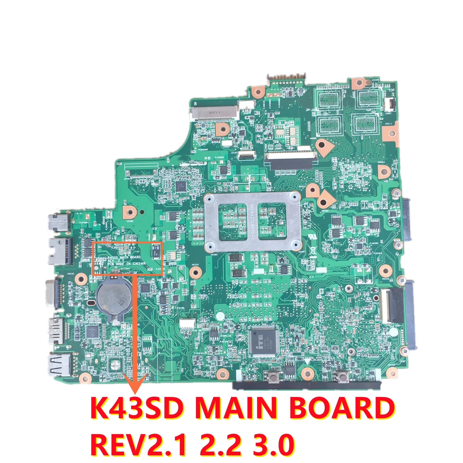 Płyta główna K43SD REV2.0 2.1 2.2 dla ASUS K43E K43SD A43E P43E Laptop płyta główna HM65 PGA989 100% pracy