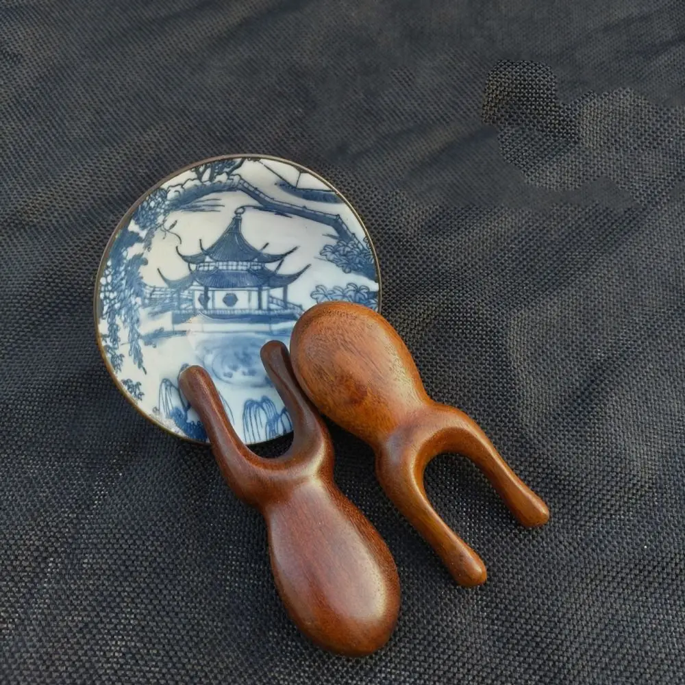 Zwei Kamm Zähne Frosch Form Massage Kamm Anti-Statische Holz Nase Meridian Massager Nase Hebe Werkzeug Augen Massage Kamm