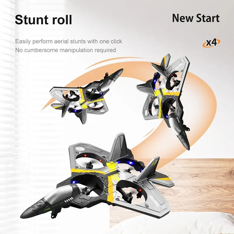 RC Plane 2.4G Remote Control Fighter V17 Plane Model Toy Glider Airplane EPP Foam Toys RC Drone Chargeable Batter Kids Gift