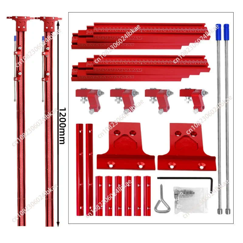 Aluminium Alloy Parallel Rail Guide System Circular Saw Track Set Fixed Guide Rail Bracket For Track Saw Track Repeatable Cuts