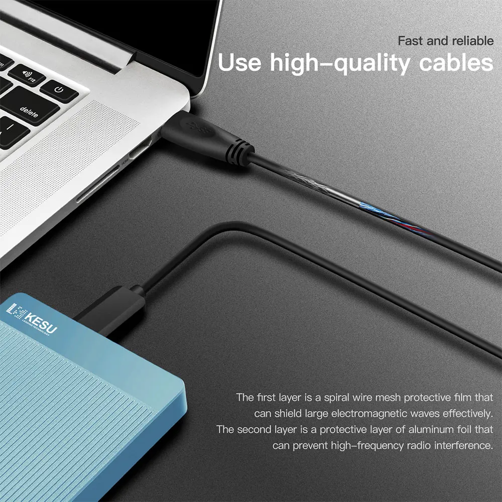 KESU HDD 2.5" Portable External Hard Drive disk 1tb /320gb/500gb/750gb USB3.0 Storage Compatible for notebook PC Mac Desktop PS4