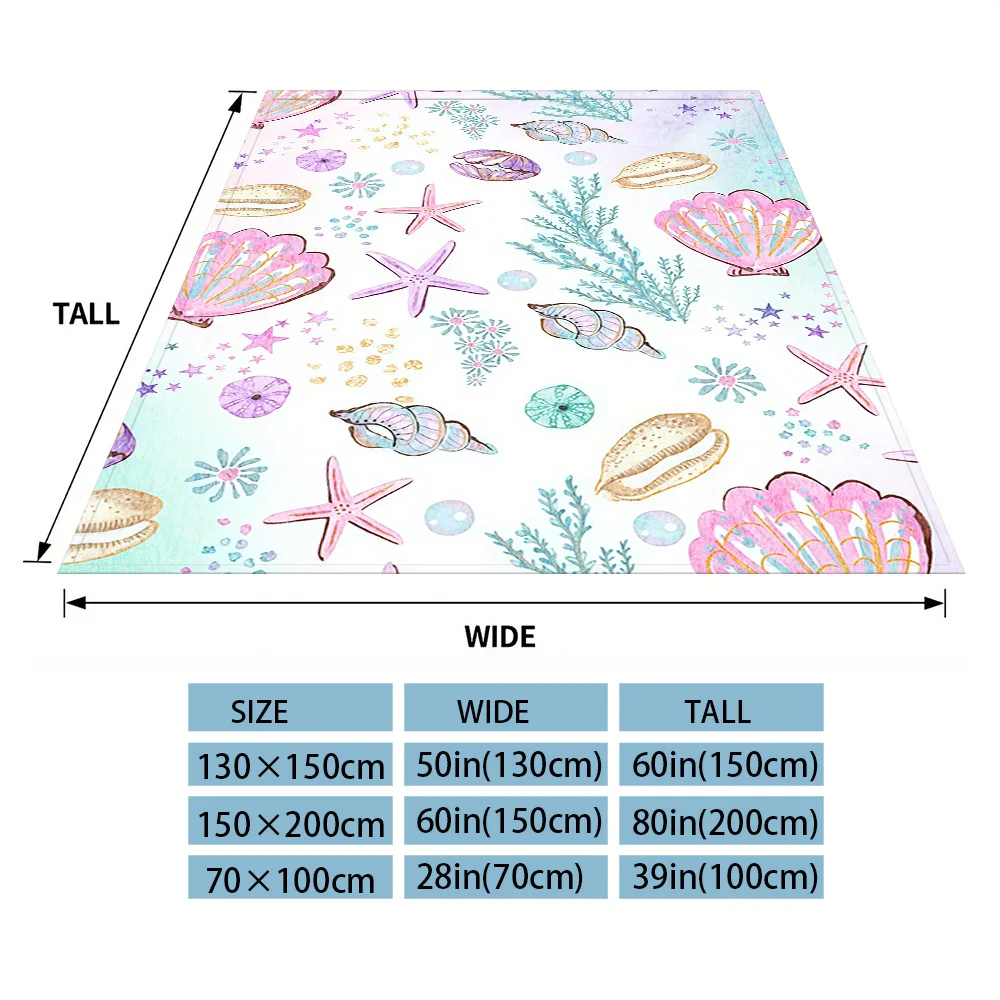Sea Treasure Nap Blanket,Flannel Blanket,Suitable For Sofas,Beds,Cars,Rooms,Offices,Camping,Exquisite Gift Blankets
