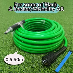 0.5-50m High Pressure Water Cleaning Hose Extension Hose Cord Pressure Washer Hose Car Wash for some of Black&Decker/Michelin/AR