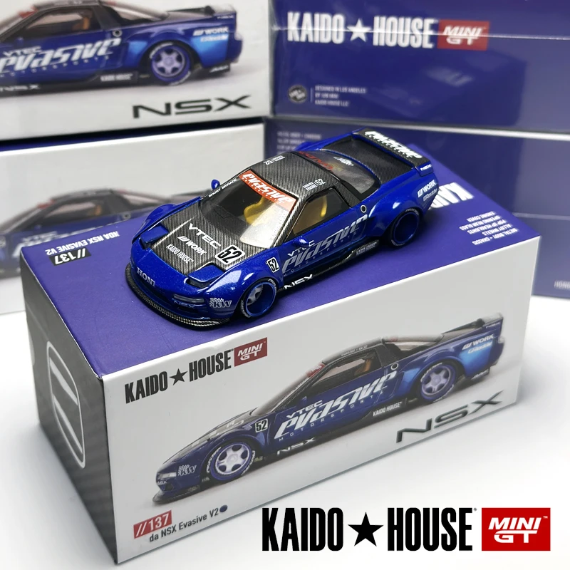 Kaido House MINIGT NSX Evasive V2 Blue KHMG alloy car model 137