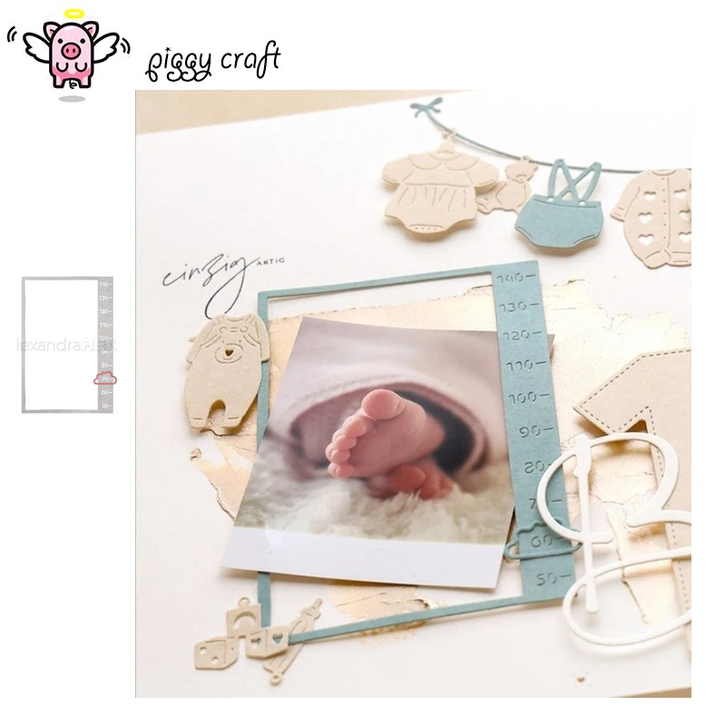 Piggy Craft metal cutting dies cut die mold Photo frame decoration Scrapbook paper craft knife mold blade punch stencils dies